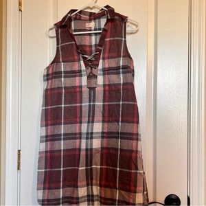 Plaid Tank Dress Size Medium